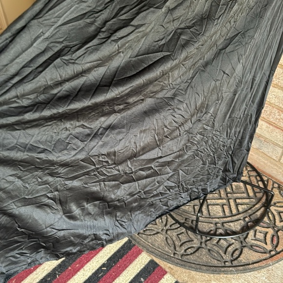 Nos Vintage Olga M Body silk black nylon Full Gown Sweep Oldstock - Picture 11 of 11